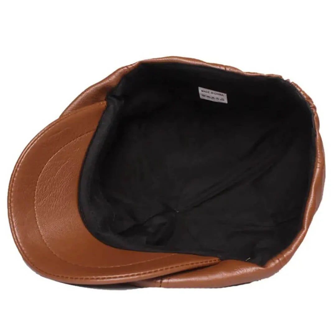 Boina plana de cuero | Valladolid