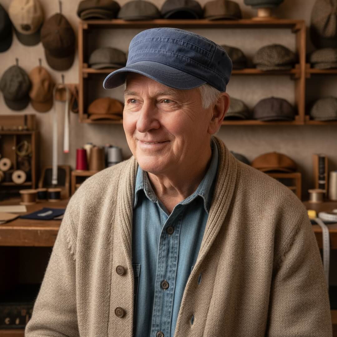 Boina tipo cadete de algodón lavado | Sevilla