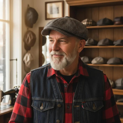 Boina de mezcla de lana con espiguilla | Donostia-San Sebastián