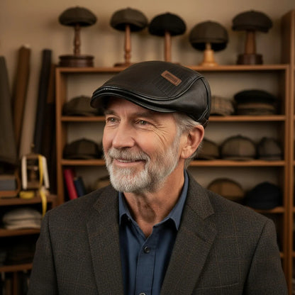 Boina de cuero a cuadros | El Puerto de Santa María