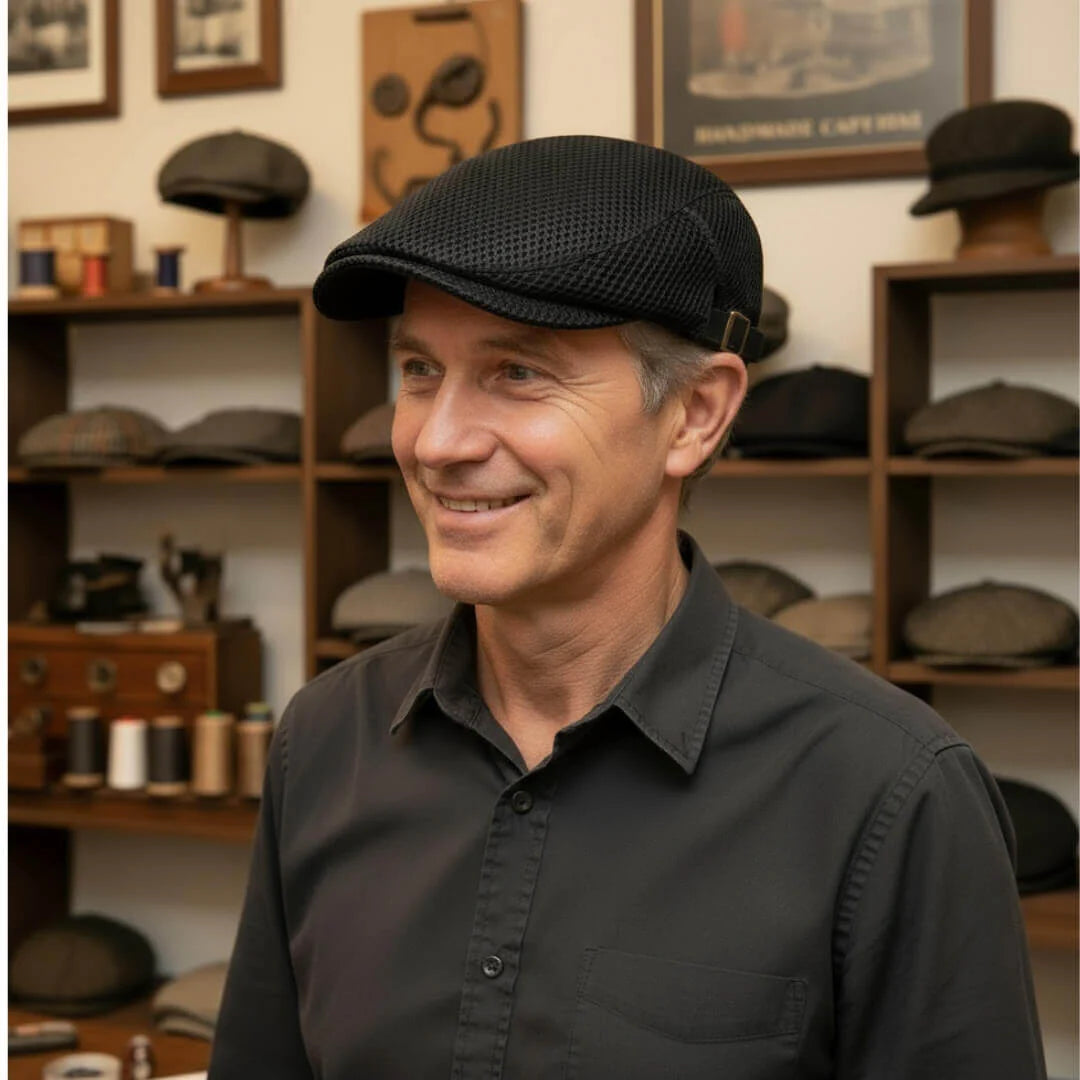 Boina plana de acrílico de malla | Melilla